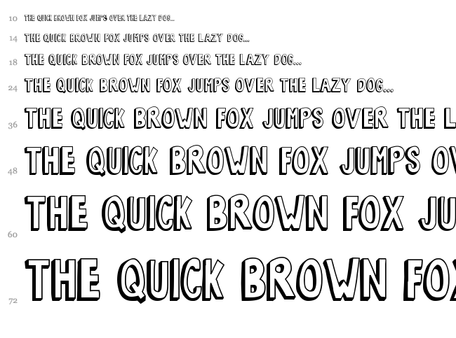 Bob's Burgers font waterfall